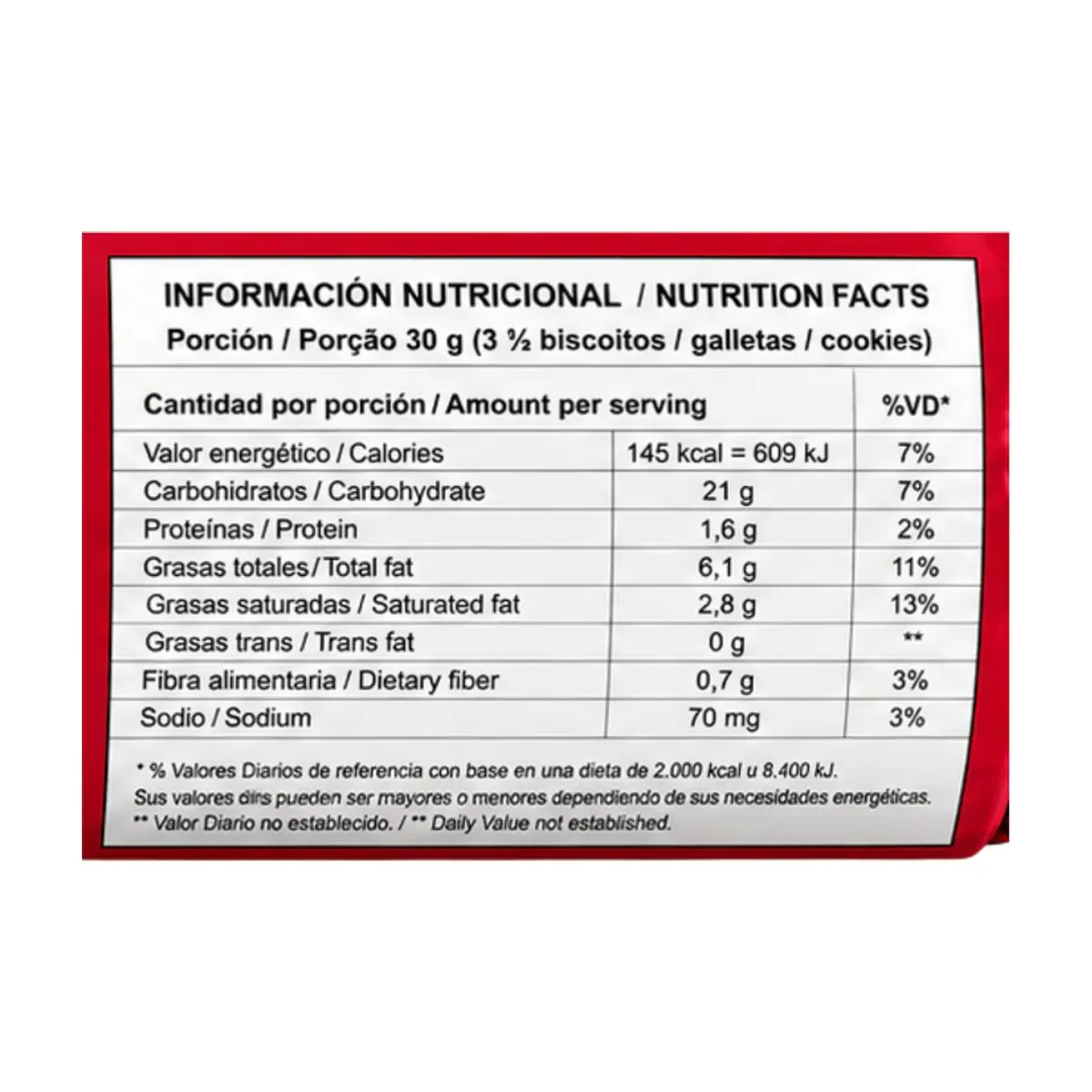 Galleta sabor chocolate con relleno sabor fresa Nikito (120 g / 4.23 oz) - Thumbnail 4