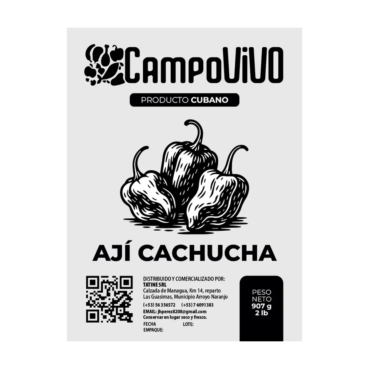 Ají cachucha Campo Vivo (907 g / 2 lb) - Thumbnail 3