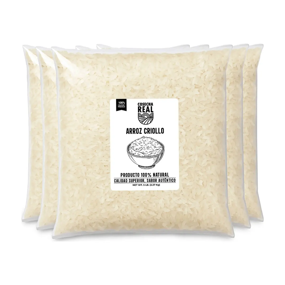 Arroz criollo Cosecha Real (5 x 2.27 kg / 5 lb)