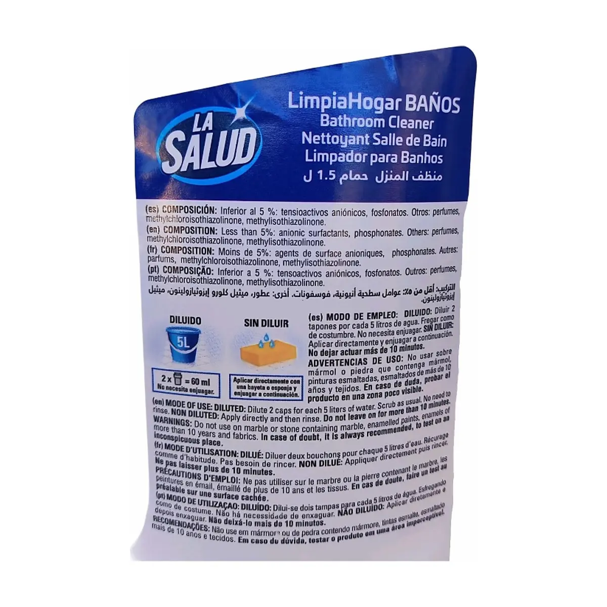 Limpiador para baños La Salud (1.5 L / 50.7 oz) - Miniatura 4