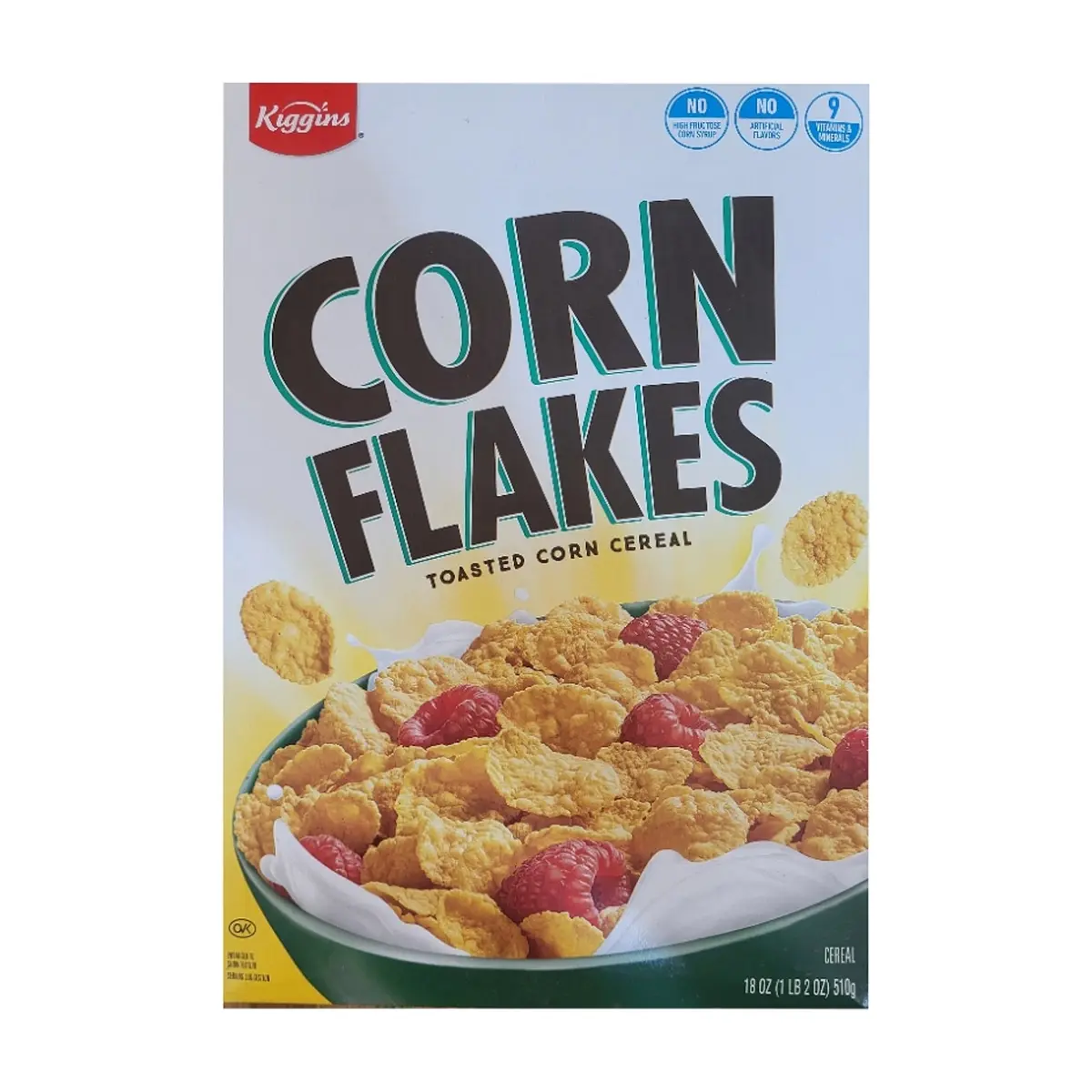 Cereal de maíz tostado Kiggins (510 g / 1.12 lb)