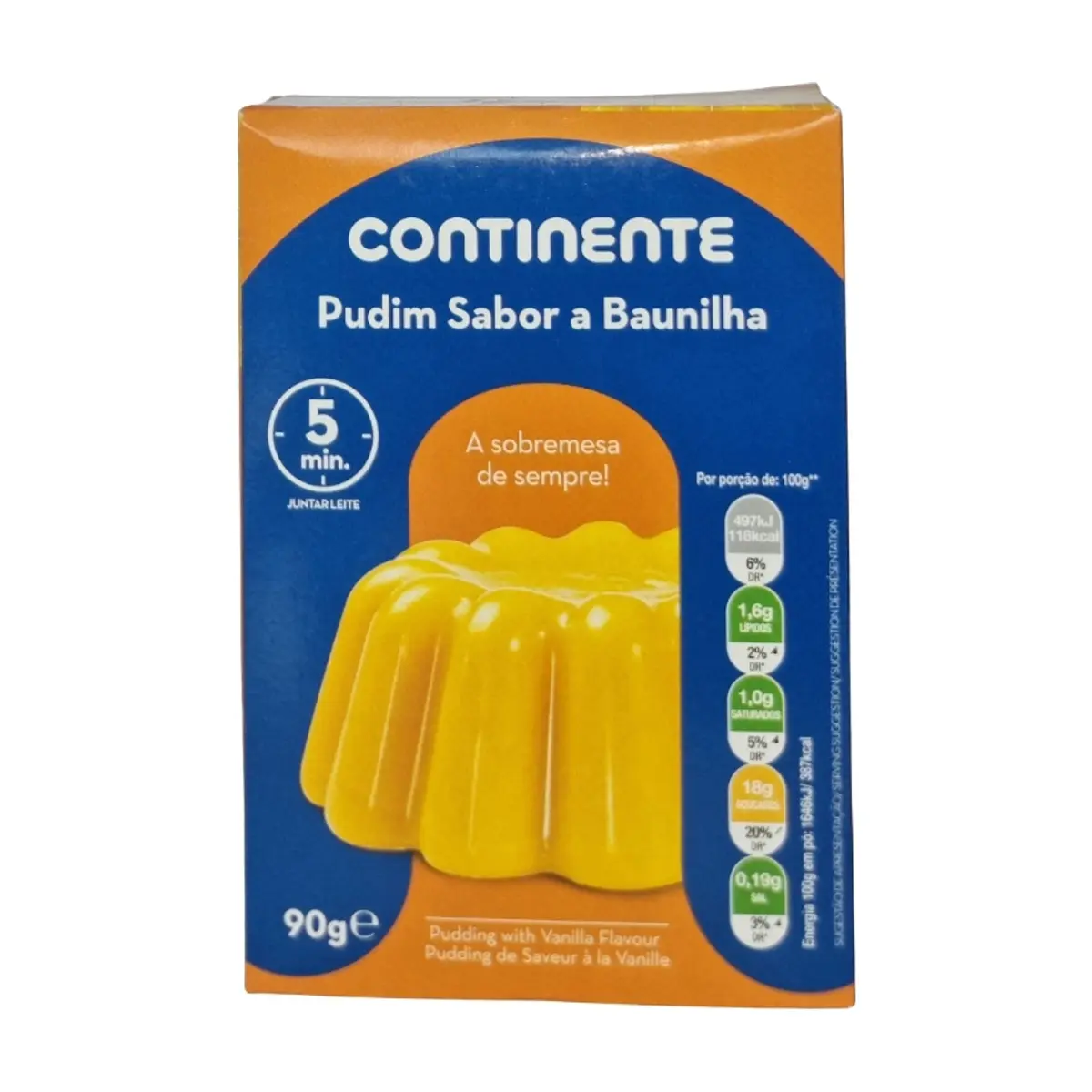 Pudín de vainilla Continente (90 g / 3.17 oz)