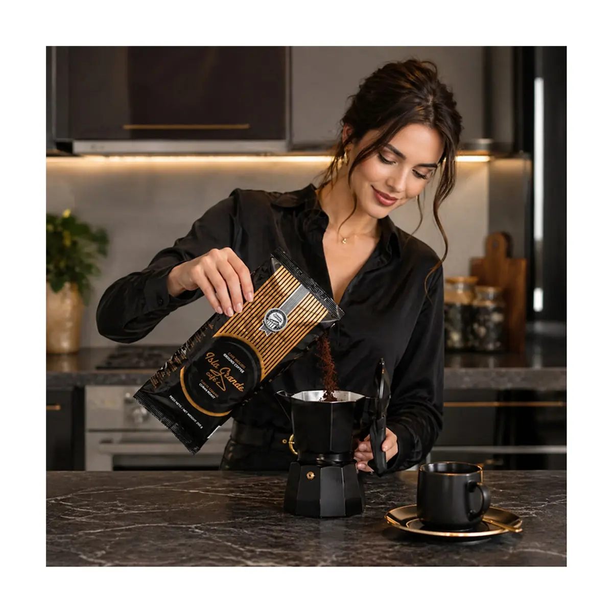 Café tostado y molido Isla Grande (4 x 250 g / 8.81 oz) - Miniatura 5