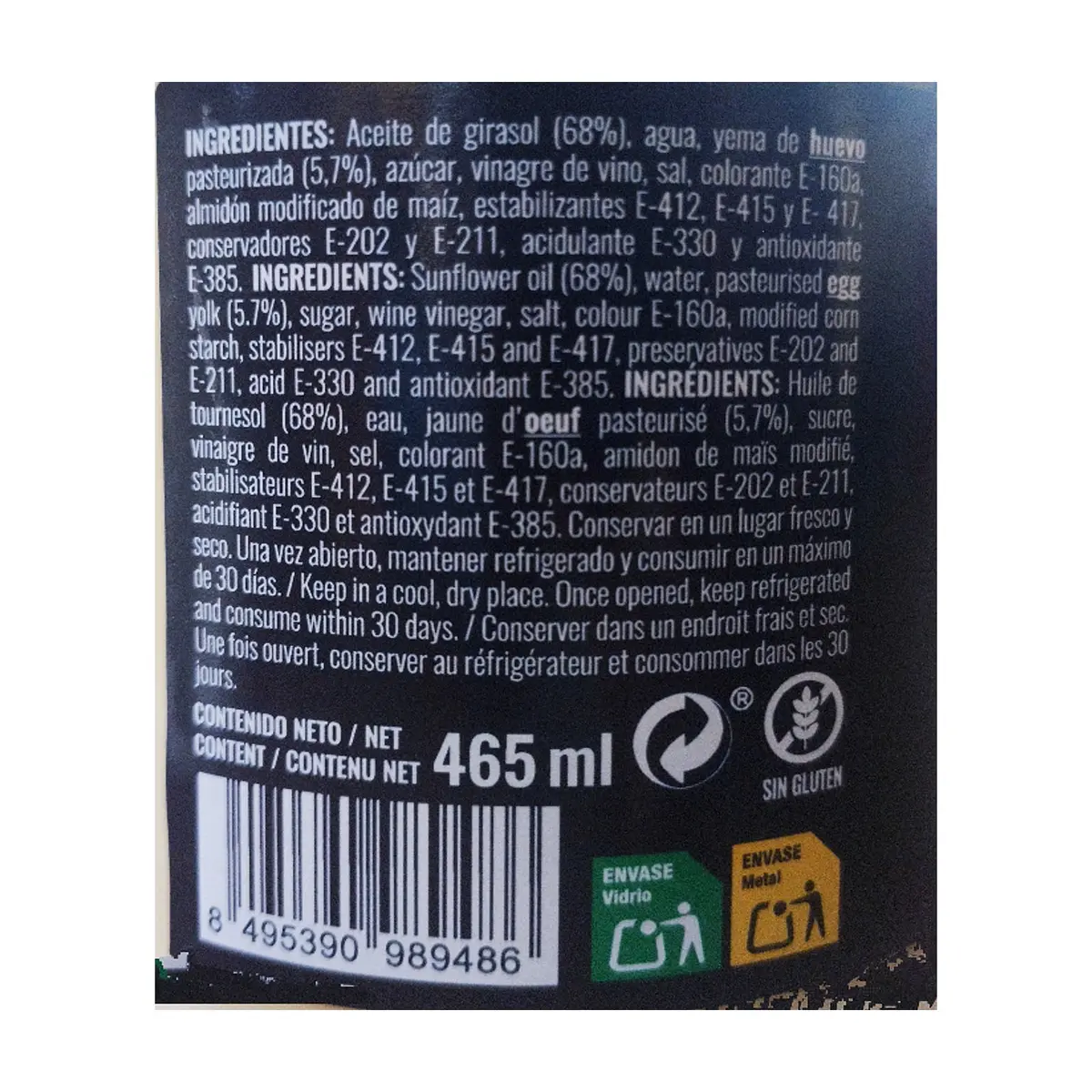 Mayonesa gourmet Azotea (465 ml / 15.72 fl oz) - Thumbnail 2