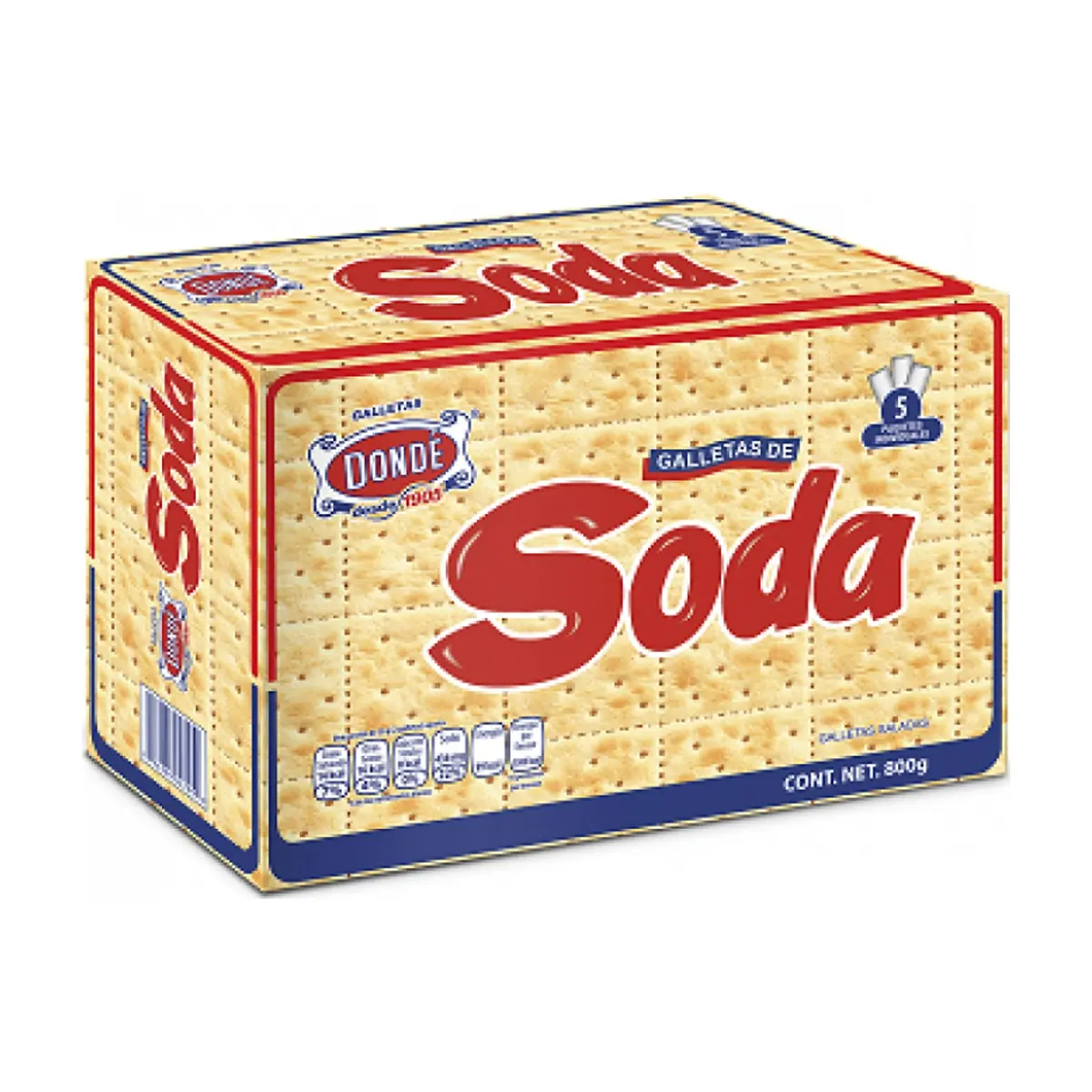 Galletas de soda Dondé (800 g / 1.76 lb)
