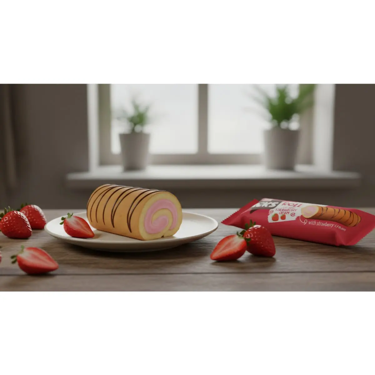 Pastel con crema de fresa Keks Bifa (55 g / 1.94 oz) - Thumbnail 4