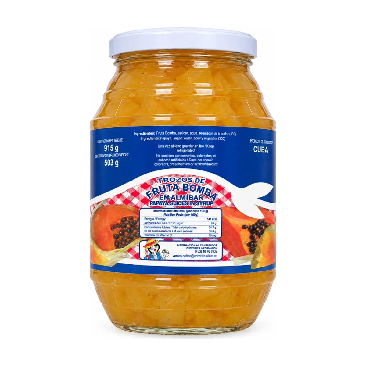 Trozos de fruta bomba en almíbar Conchita (915 g / 32.3 oz) - Thumbnail 2