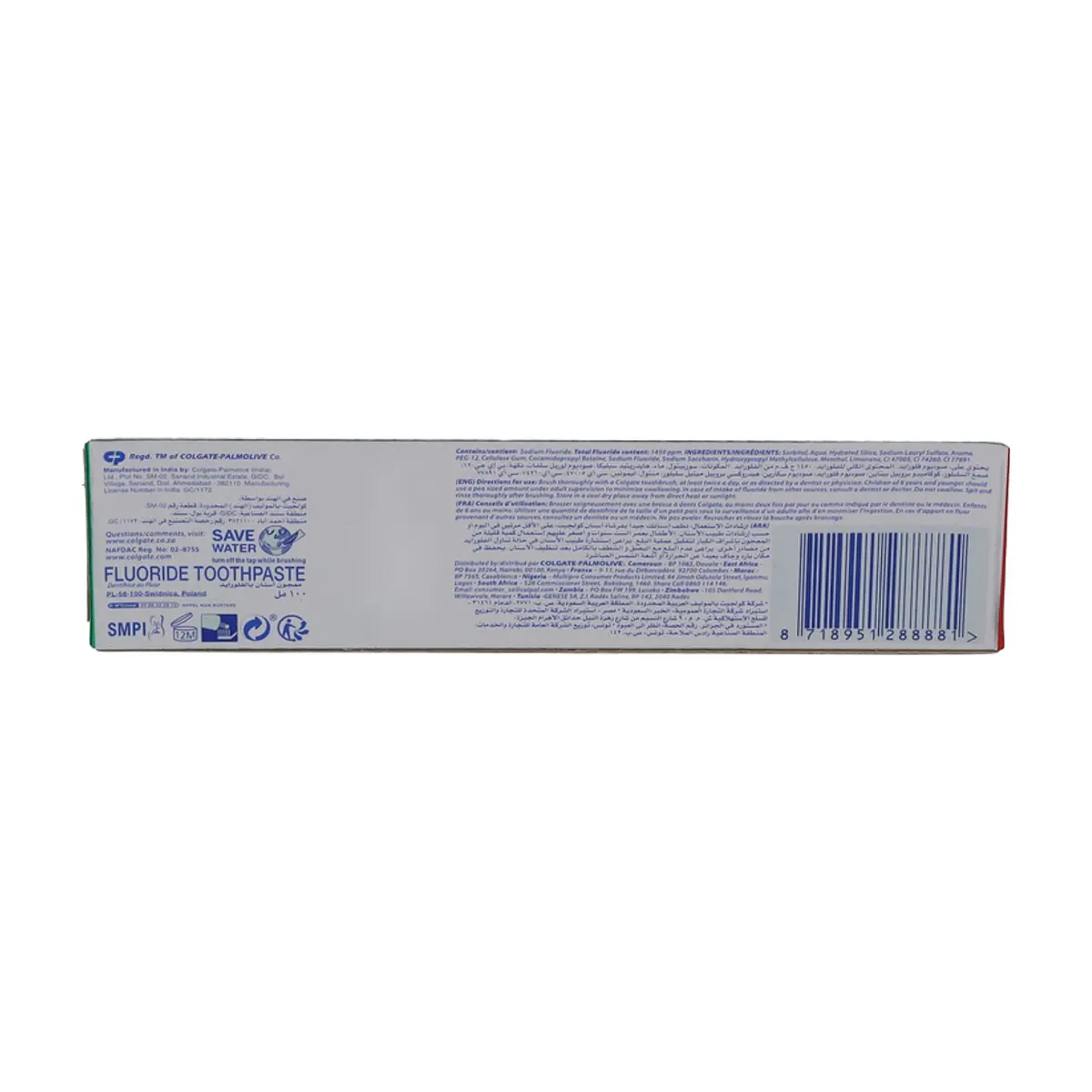 Pasta dental Max Fresh Clean Menta Colgate (100 ml) - Thumbnail 3