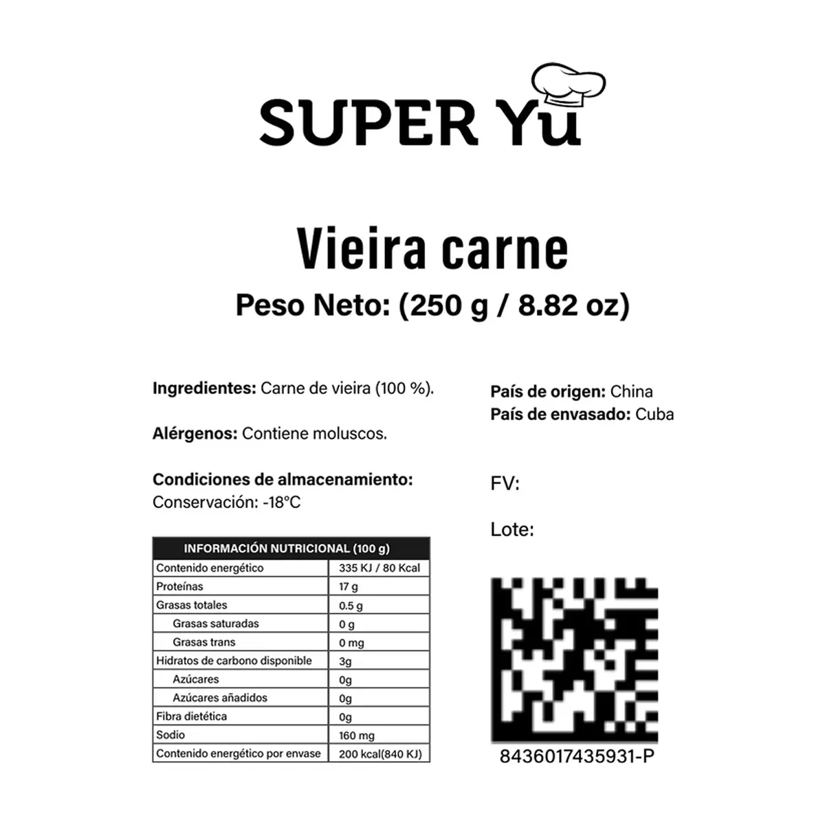 Carne de vieira Super Yu (250 g / 8.82 oz) - Thumbnail 4