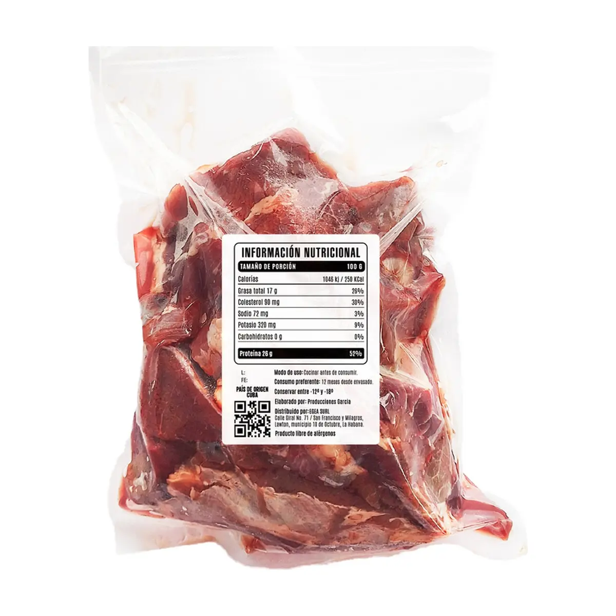 Carne de res de primera troceada Cosecha Real (3 x 1 kg / 2.2 lb) - Miniatura 3