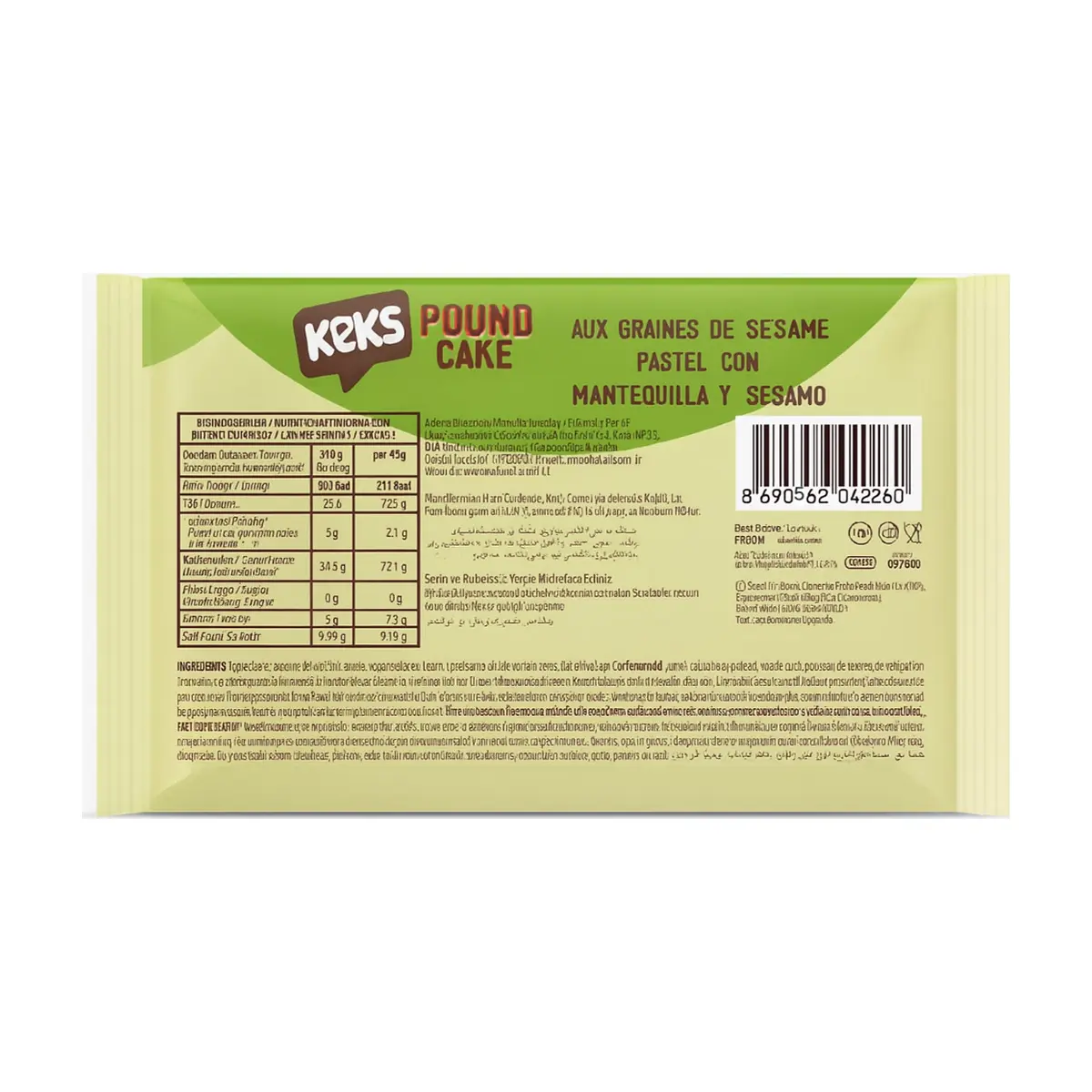 Pastel sabor mantequilla y sésamo Keks Bifa (40 g / 1.41 oz) - Thumbnail 2