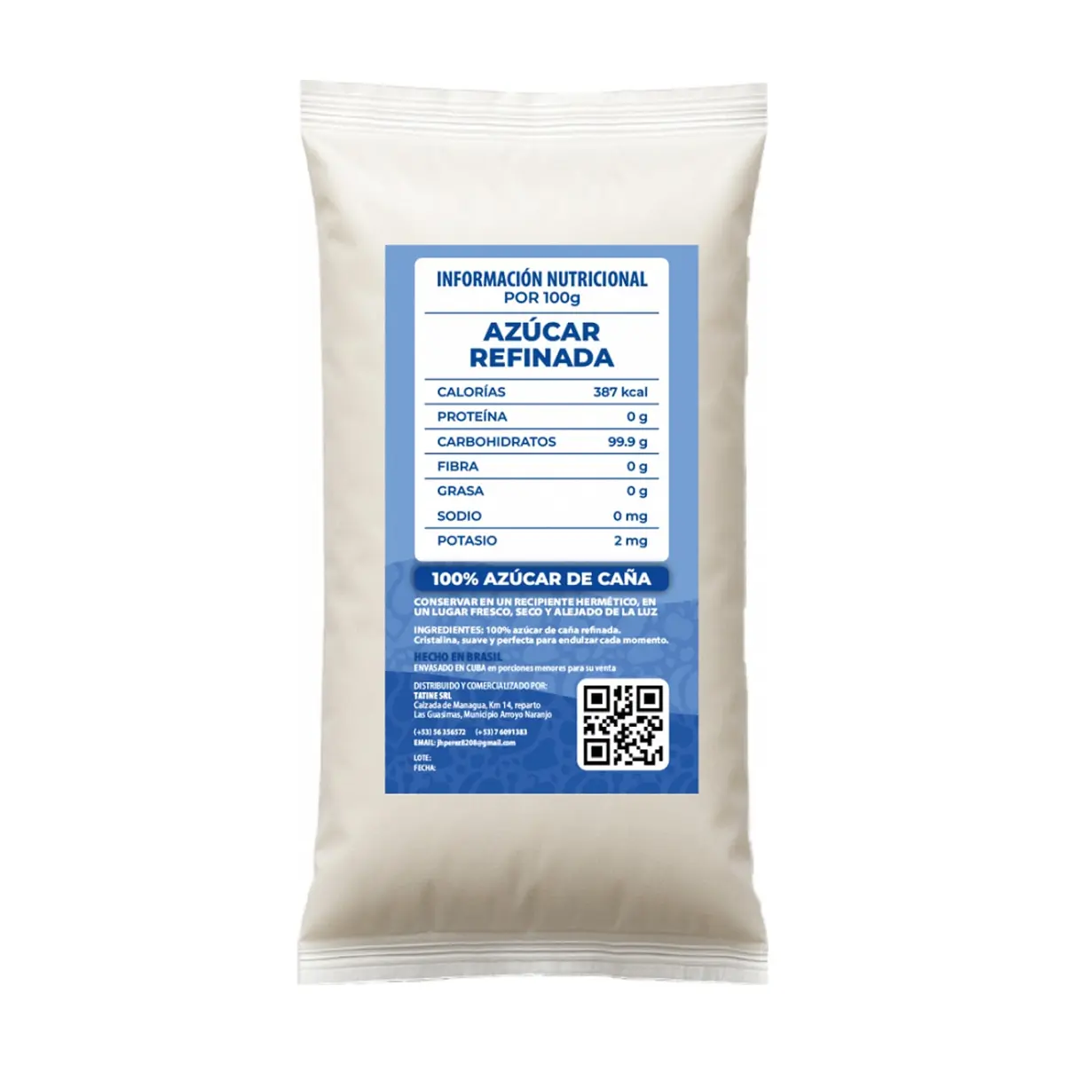 Azúcar blanca refinada Campo Vivo (3 x 500 g / 1.1 lb) - Miniatura 3
