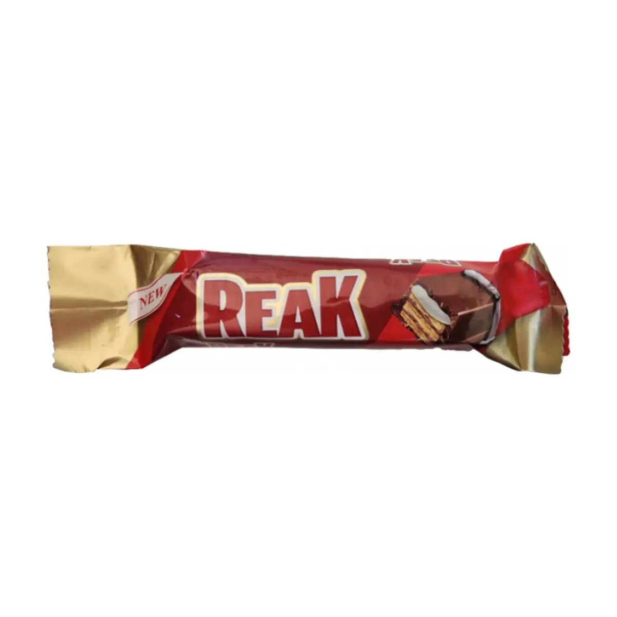 Oblea recubierta de cocolin y rellena de crema de nata y avellanas Reak (45 g / 1.59 oz)