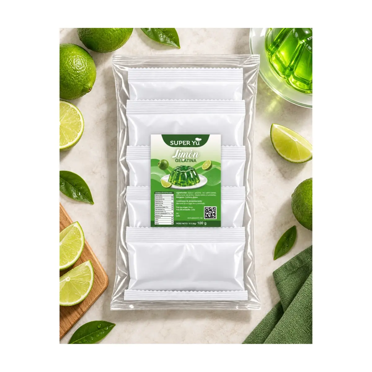 Gelatina de limón super Yu (100 g / 3.53 oz) - Thumbnail 3