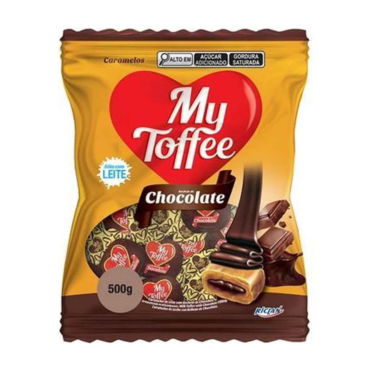 Caramelos My Toffee Leche/Choco (500g) RICLAN - Image 1