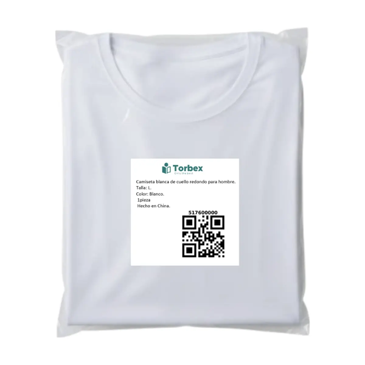 Camiseta de cuello redondo para hombre Torbex (Talla L) - Thumbnail 2