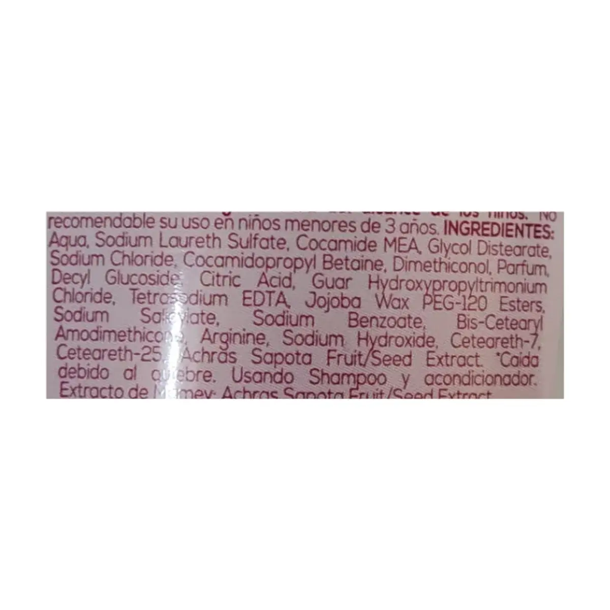 Champú control caída extracto de mamey + arginina Caprice Especialidades (200 ml / 7.8 oz fl) - Thumbnail 3