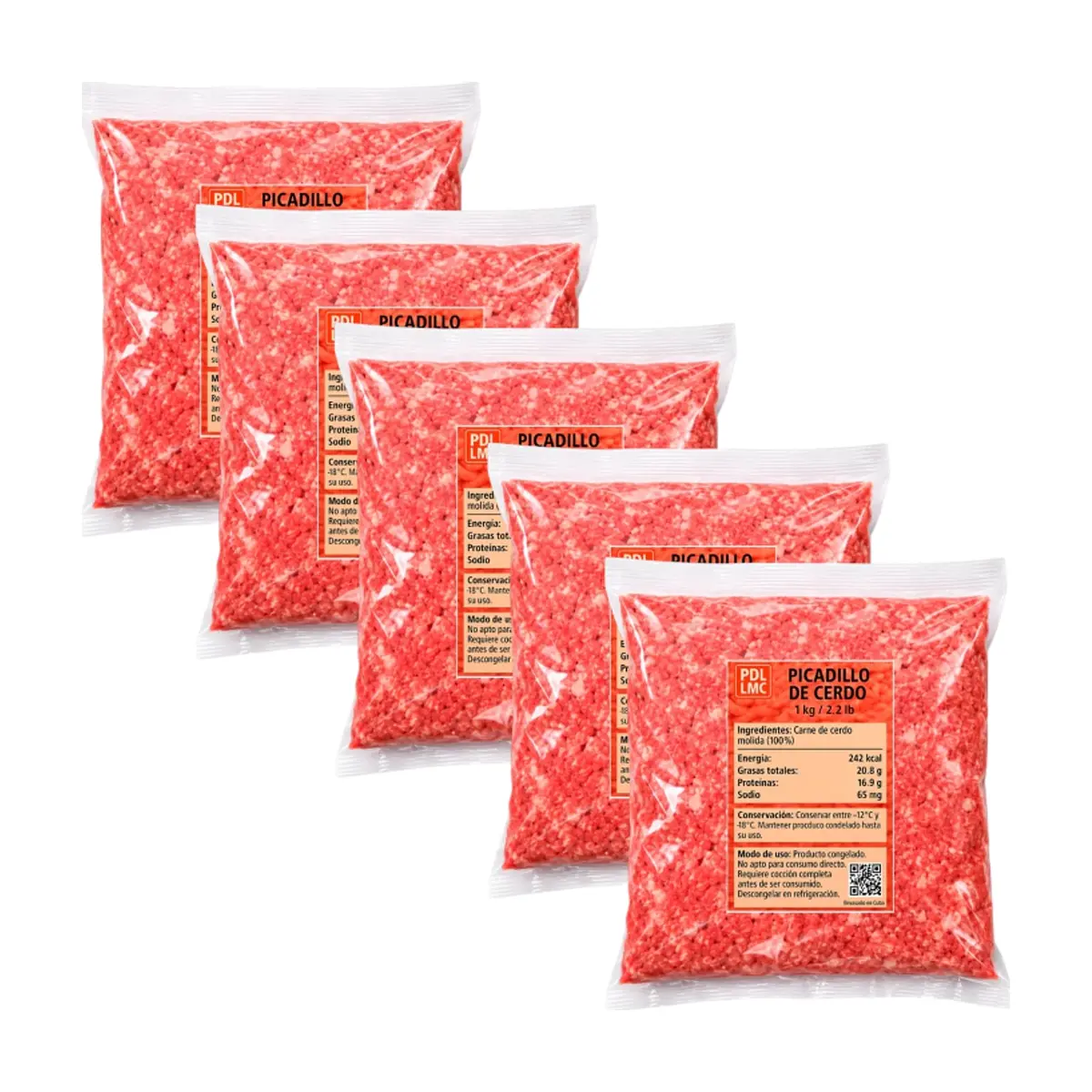 Picadillo de cerdo PDL LMC (5 x 1 kg / 2.2 lb)