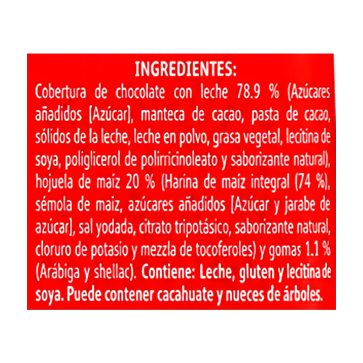 Hojuela de maiz cubierta de chocolate con leche CarlosV Nestlé (43 g / 1.52 oz) - Thumbnail 3