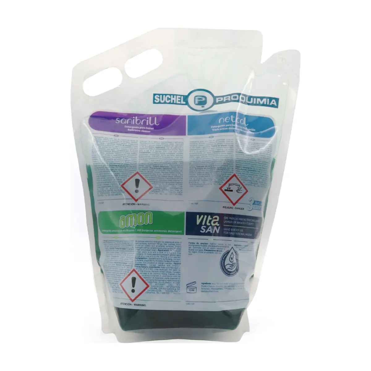 Detergente amoniacal multiusos Suchel Proquimia Amon (5 kg / 11.02 lb) - Thumbnail 8