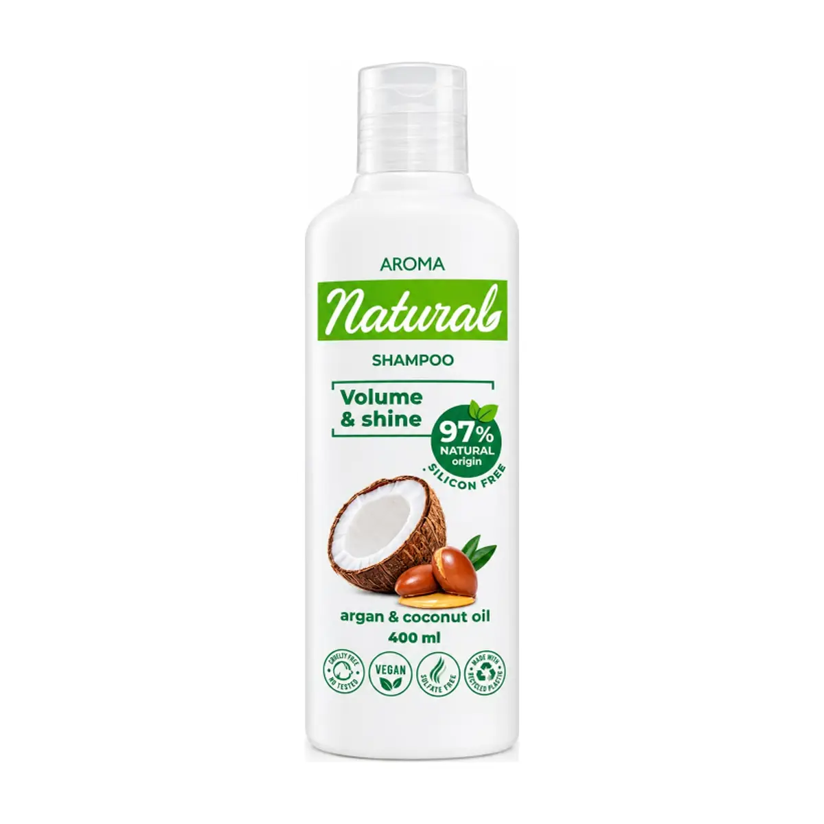 Champú de argán y aceite de coco Aroma Natural (400 ml)