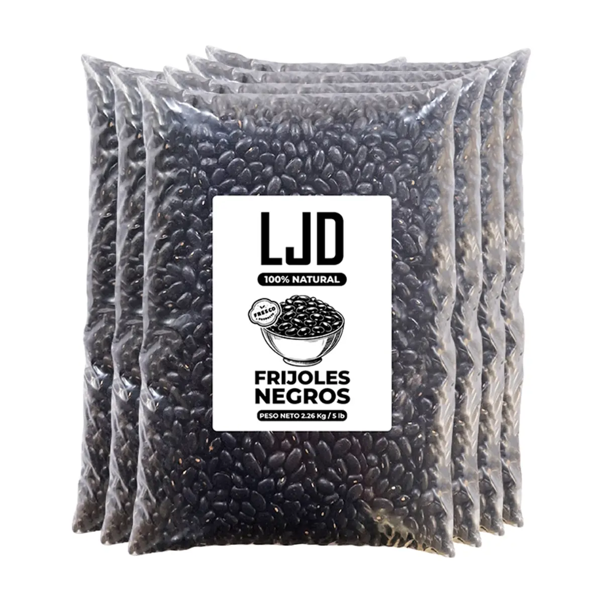 Frijoles negros LJD (6 x 2.26 kg / 5 lb)