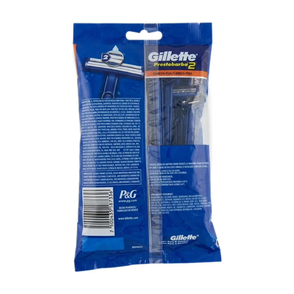 Máquinas para afeitar desechables (10 U) Gillette Prestobarba 2 - Thumbnail 2