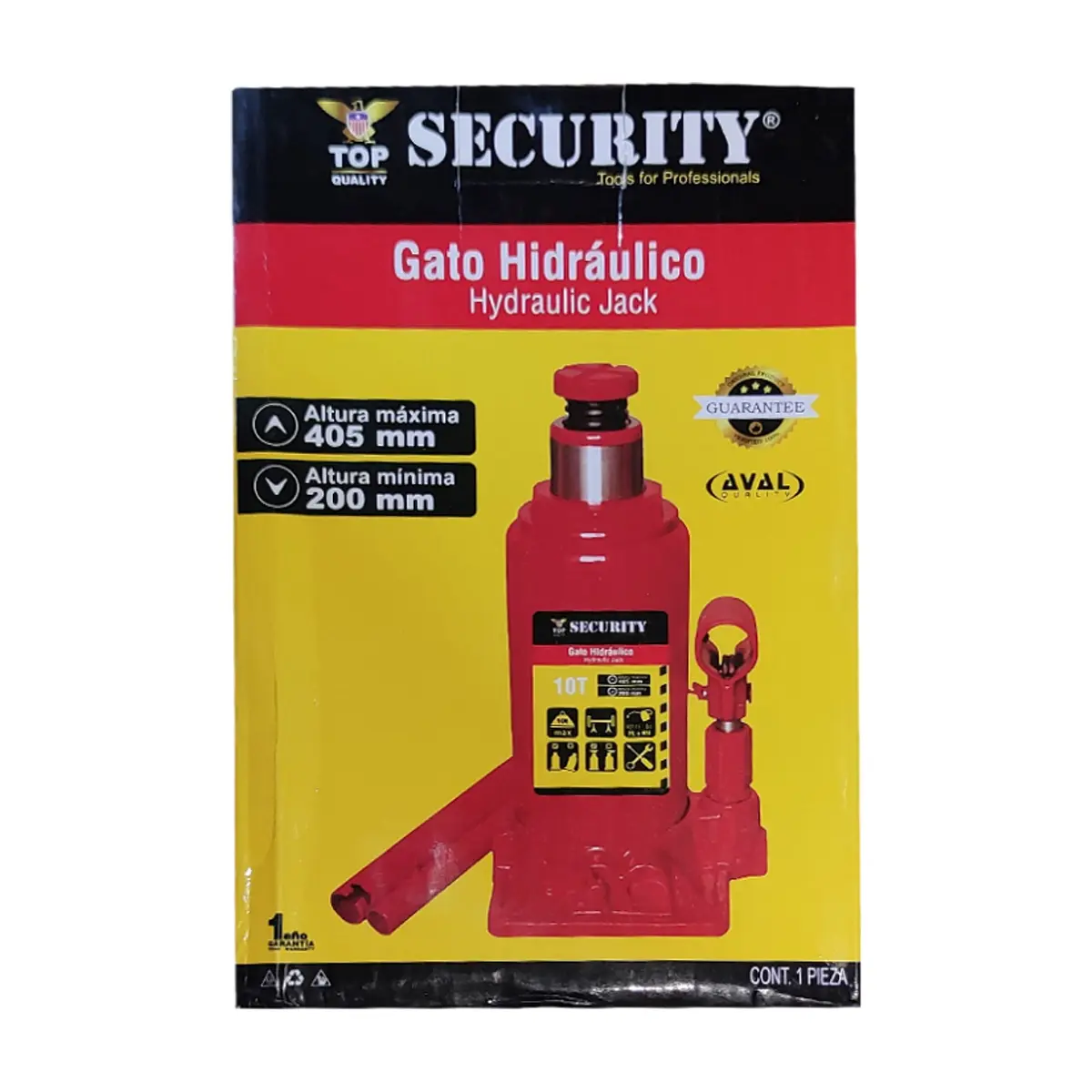 Gato hidráulico para elevación de cargas de hasta 10 T Security - Thumbnail 3