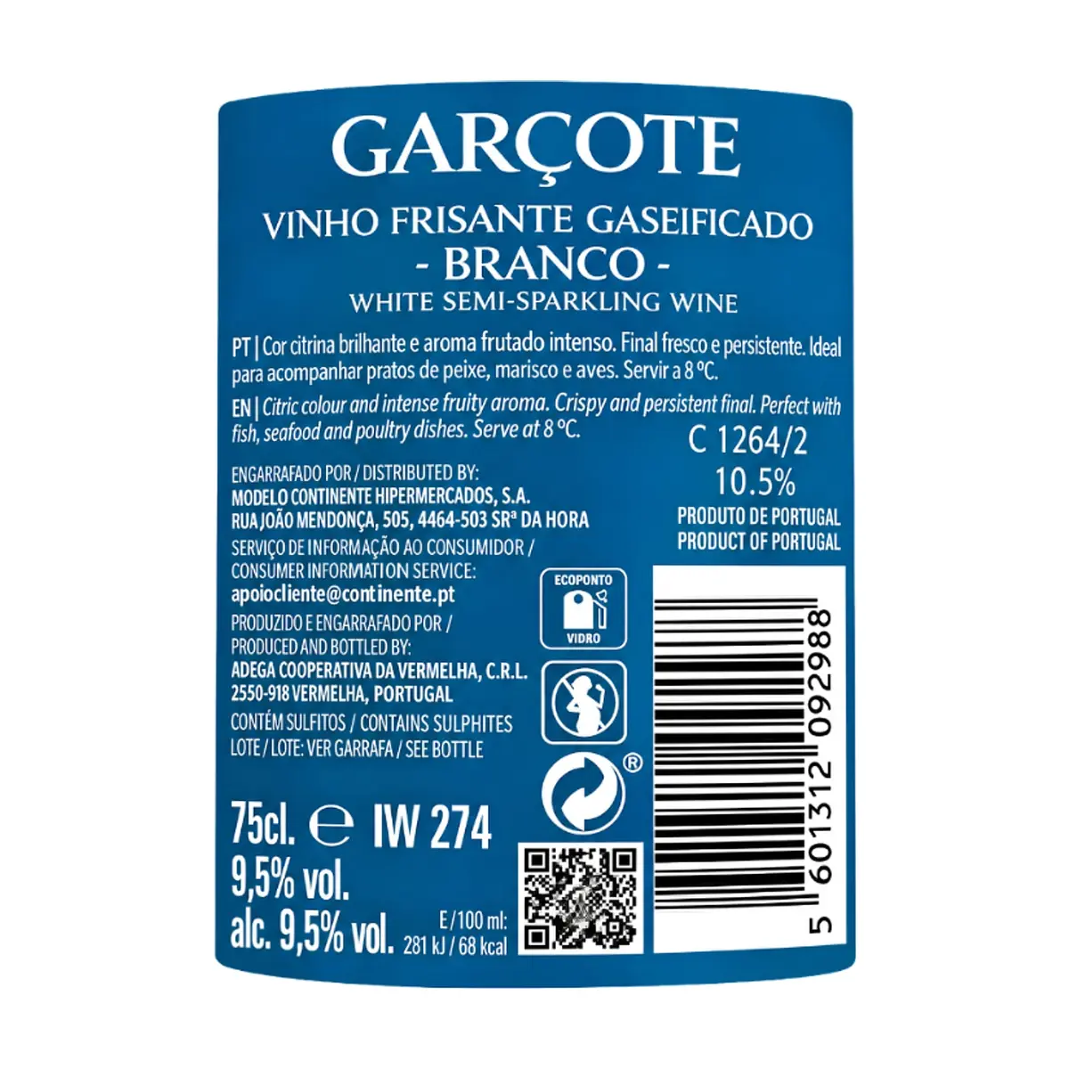 Vino blanco semiespumoso Garçote (750 ml / 25.36 floz) - Thumbnail 3