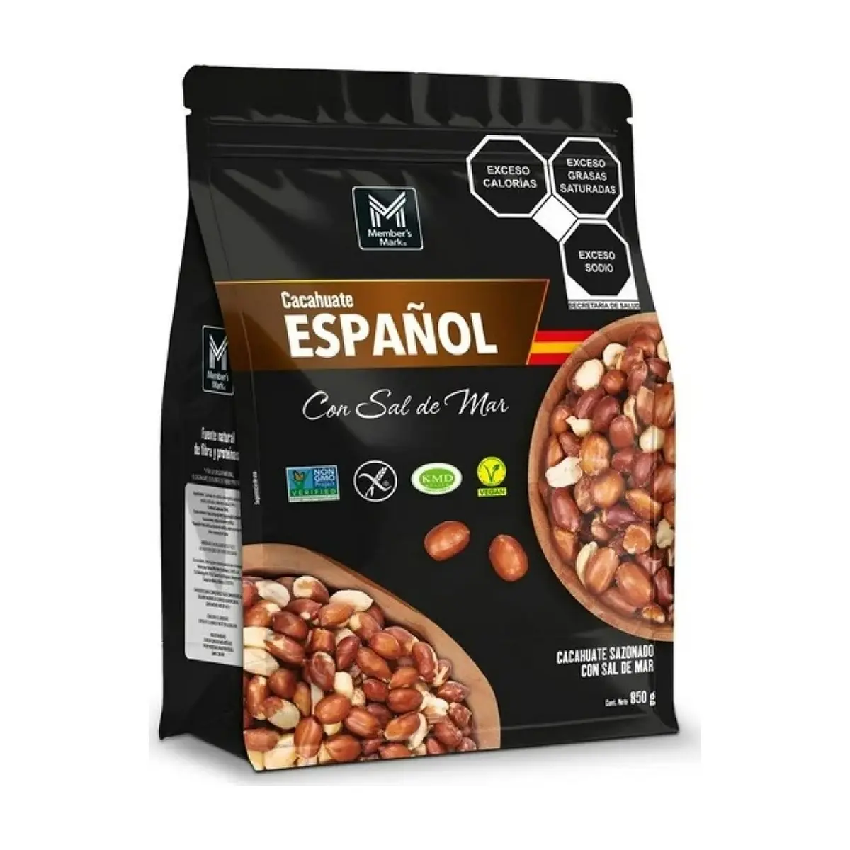 Cacahuate español sazonado con sal del mar Member's Mark (850 g / 1.87 lb) - Thumbnail 3