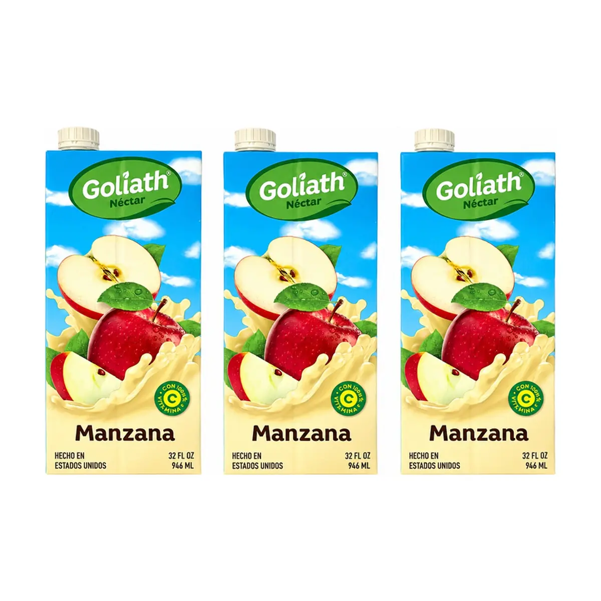 Néctar de manzana Goliath (3 x 946 ml)