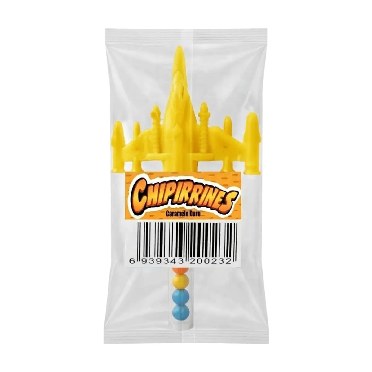 Avión de juguete amarillo con caramelos Chipirrines - Thumbnail 3