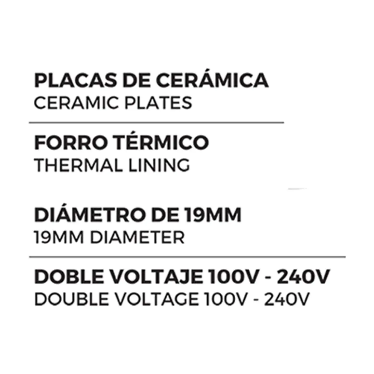 Tenaza rizador de cabello Evok A019-HTB4 - Thumbnail 4