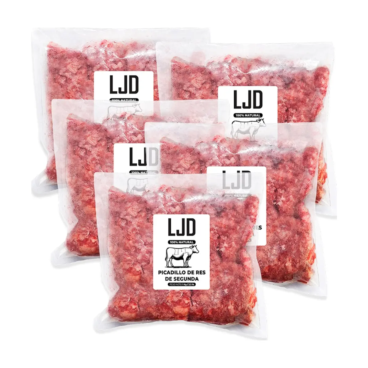 Picadillo de res de segunda LJD (5 x 1 kg / 2.2 lb)