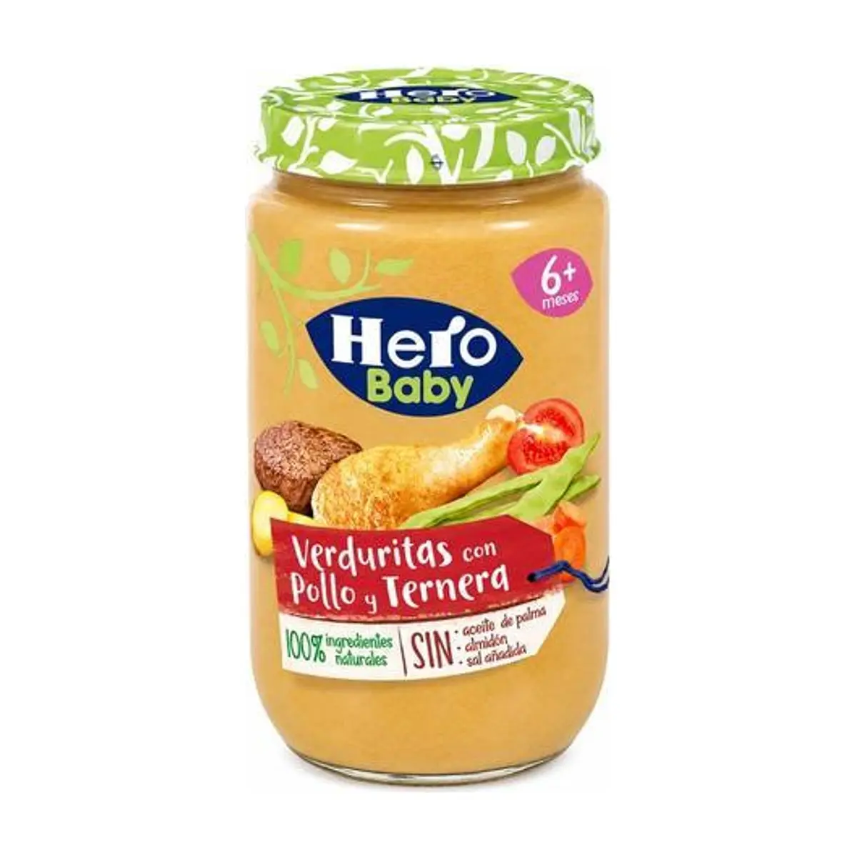 Potito Ternera Pollo Verduras (235g) HERO BABY - Imagen 1