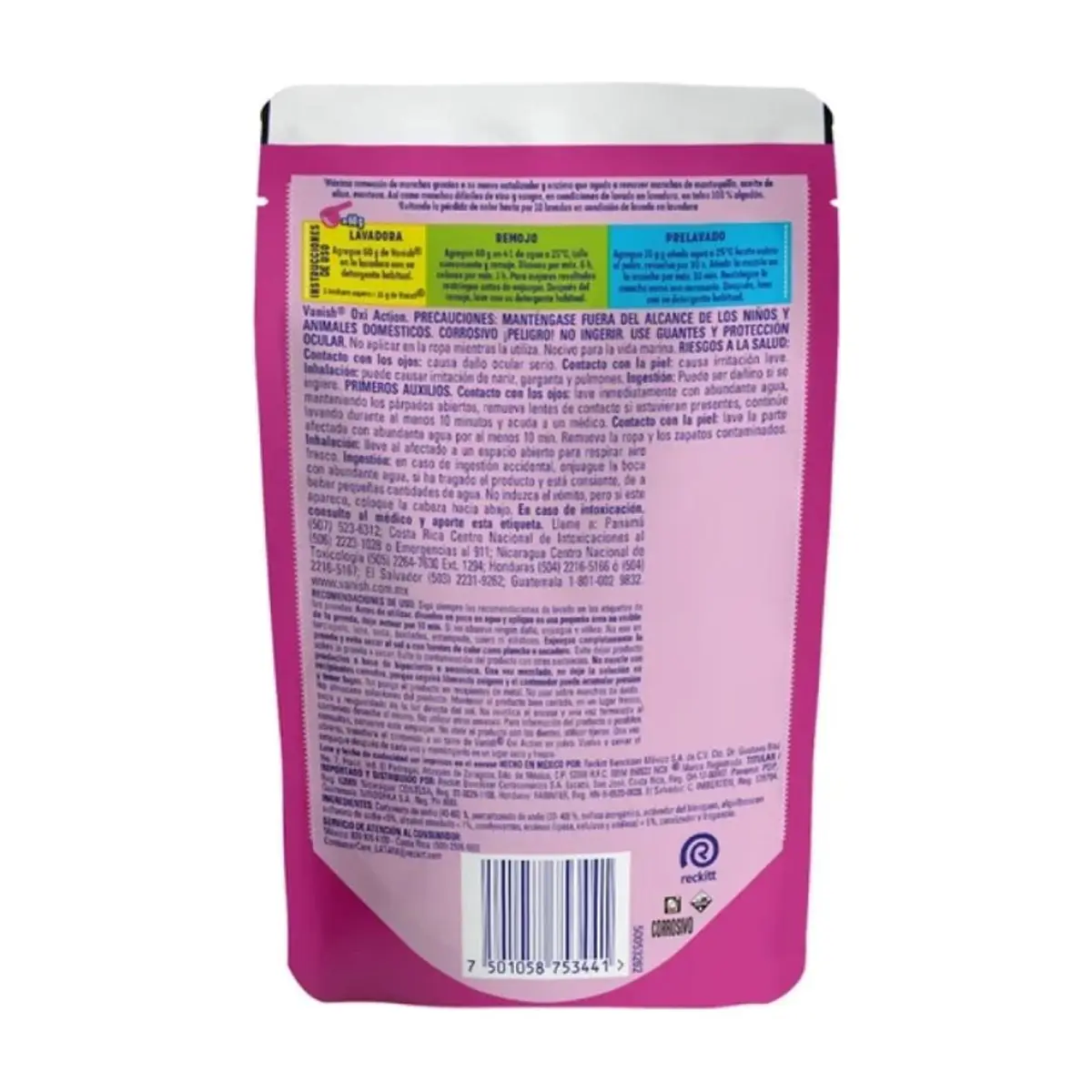 Potenciador de lavado en polvo sin cloro Vanish Oxi Action (120 g / 4.23 oz) - Miniatura 2