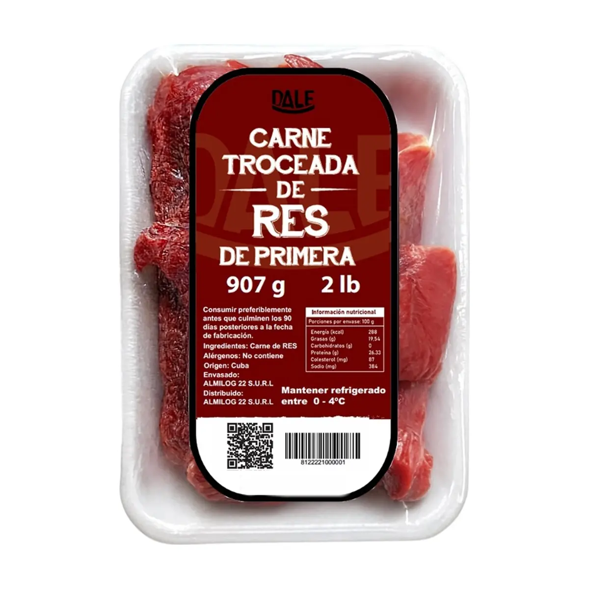 Carne troceada de res de primera Dale (907 g / 2 lb) - Thumbnail 2