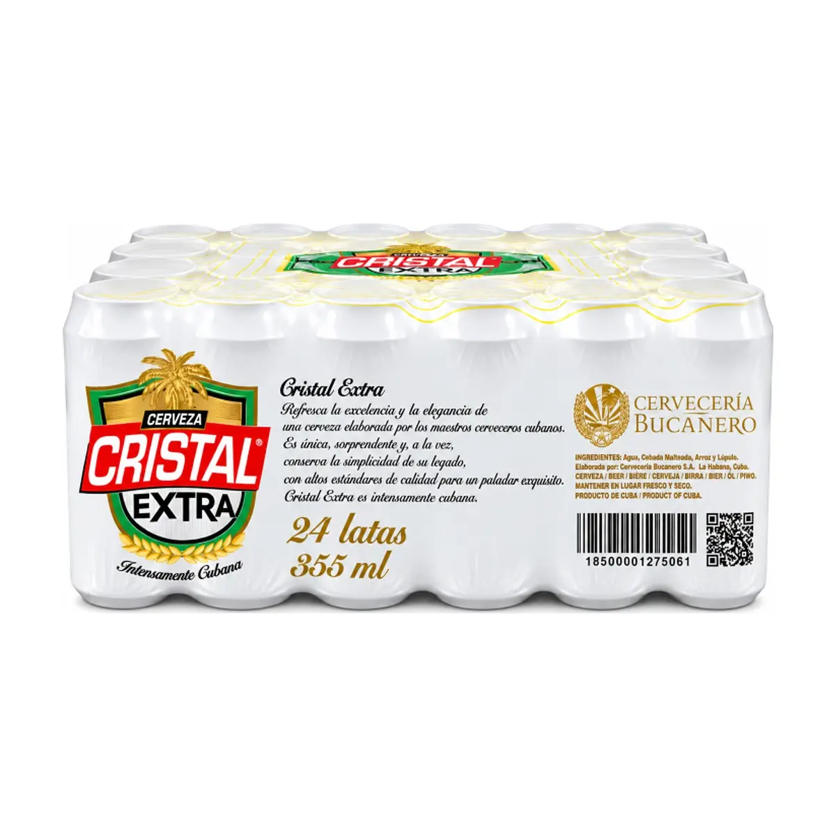 Cerveza en lata Cristal Extra (24 x 355 ml) - Thumbnail 2