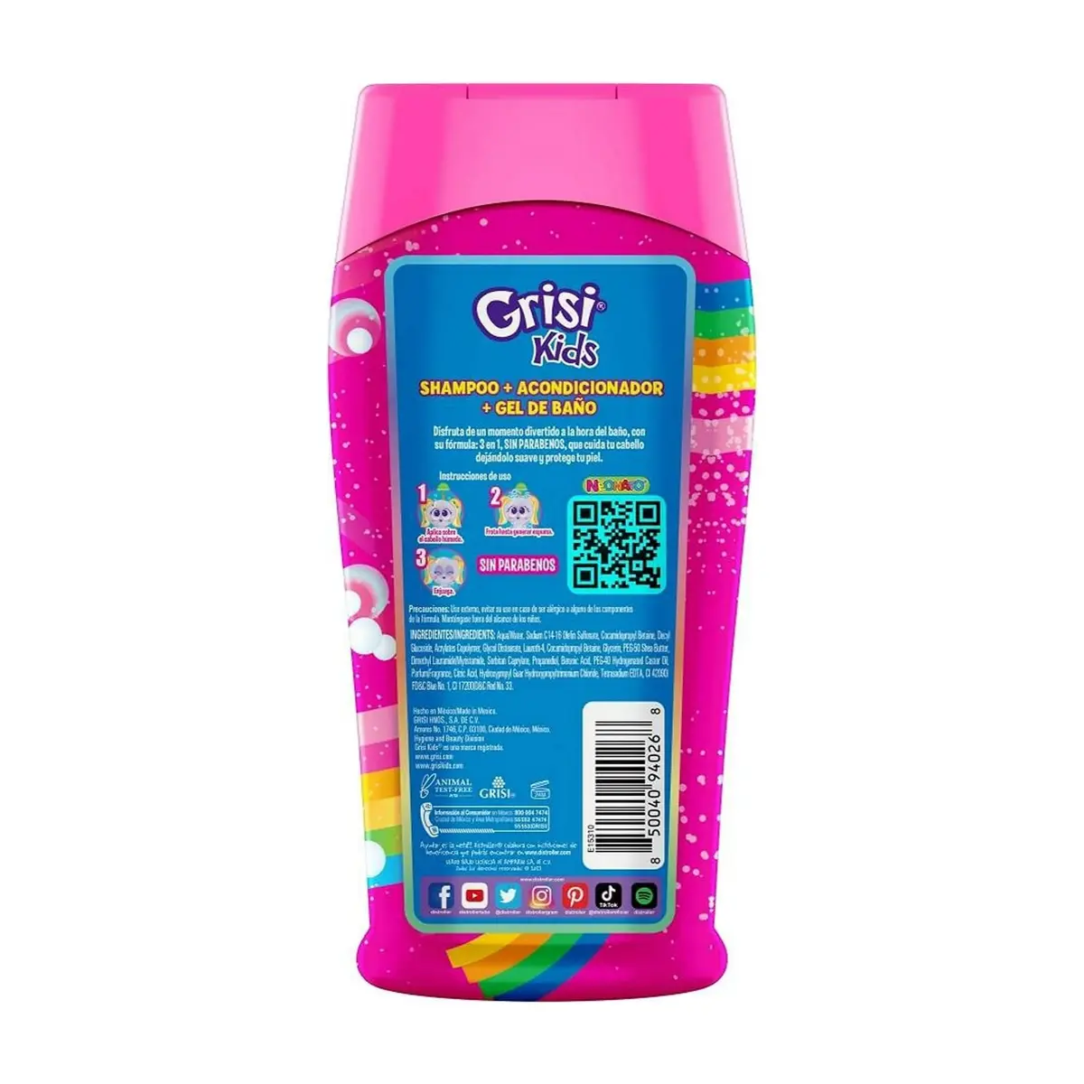 Champú infantil 3 en 1 Neonatos Grisi Kids (300 ml) - Thumbnail 2