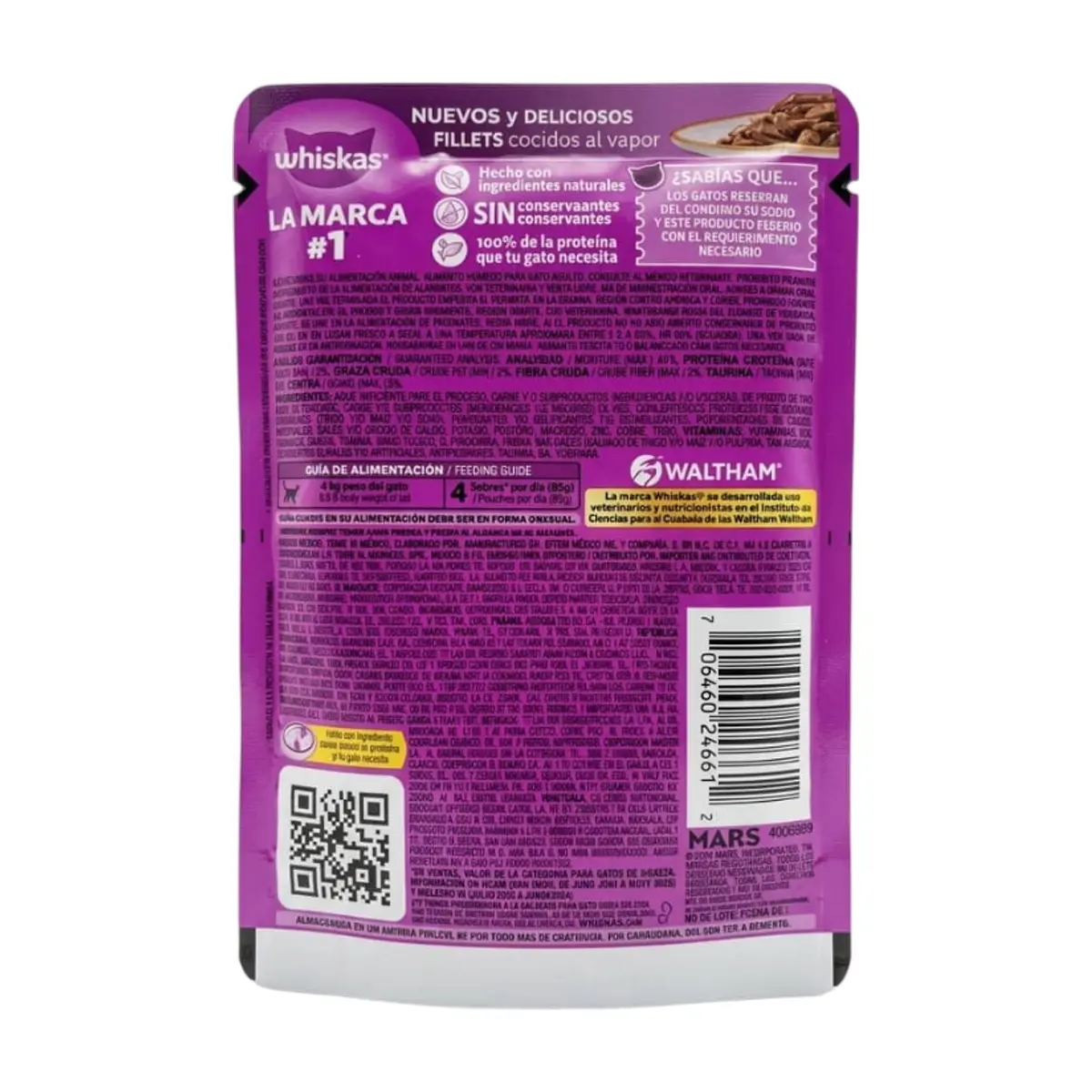 Comida para gatos adultos de brochetas con res Whiskas (85 g / 2.99 oz) - Thumbnail 7