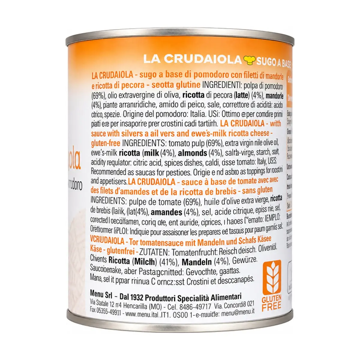 Salsa de tomate con almendra y queso ricotta de oveja Menu (410 g / 14.4 oz) - Thumbnail 4