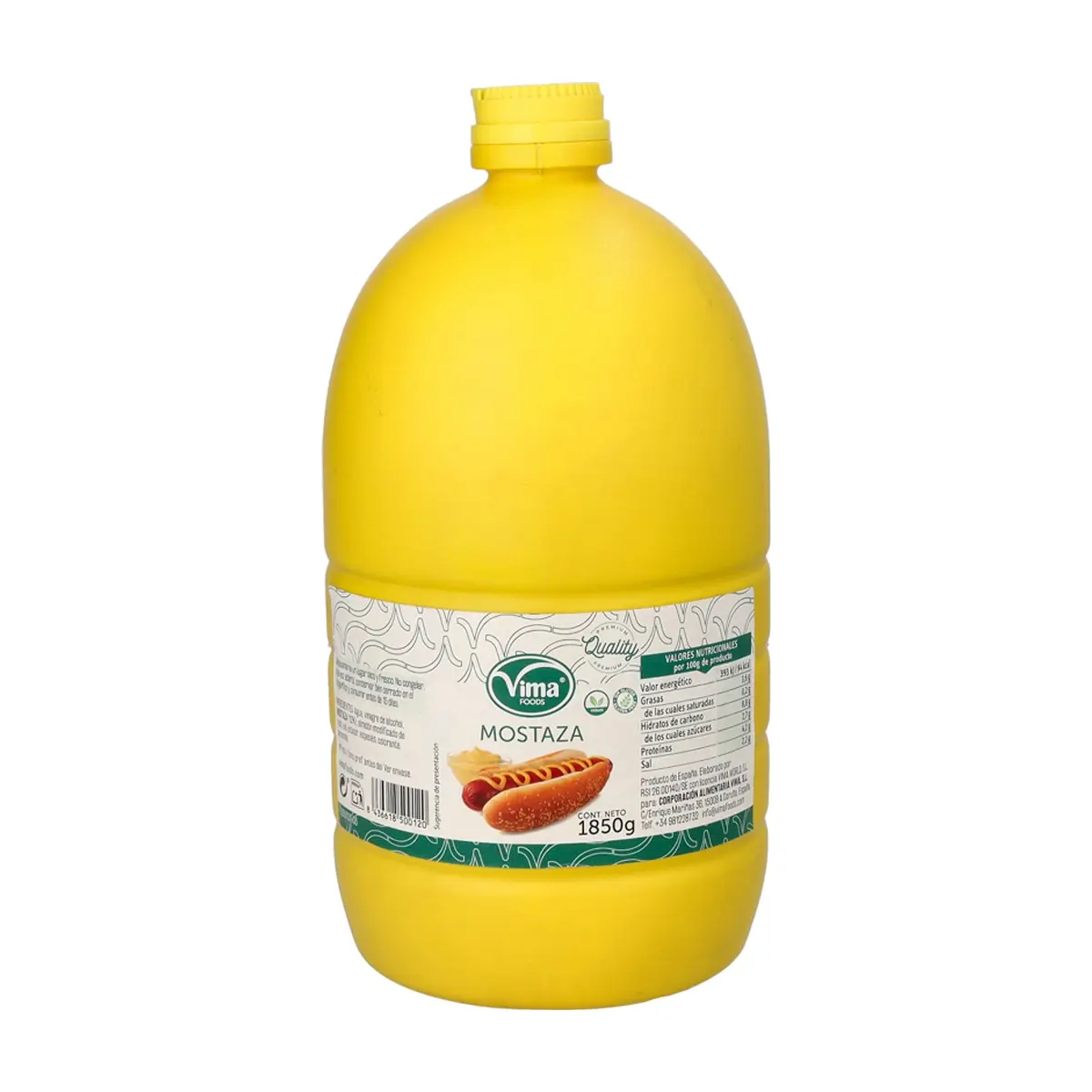 Mostaza Vima Foods (1.85 kg / 4.08 lb)