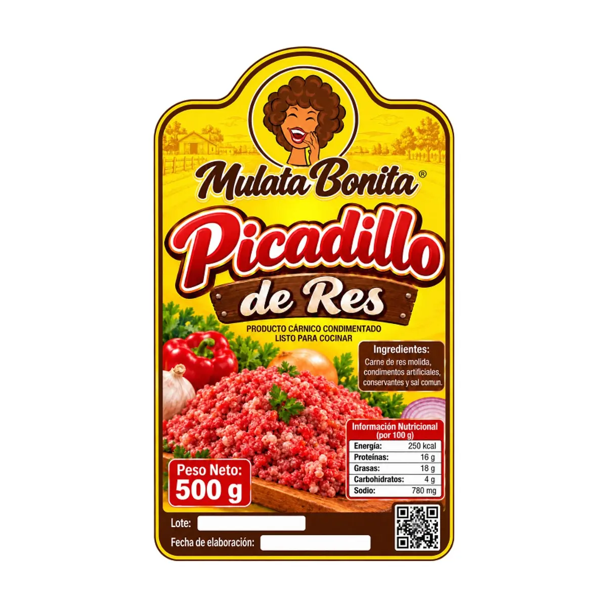 Picadillo de res condimentado Mulata Bonita (500 g / 1.1 lb) - Miniatura 3