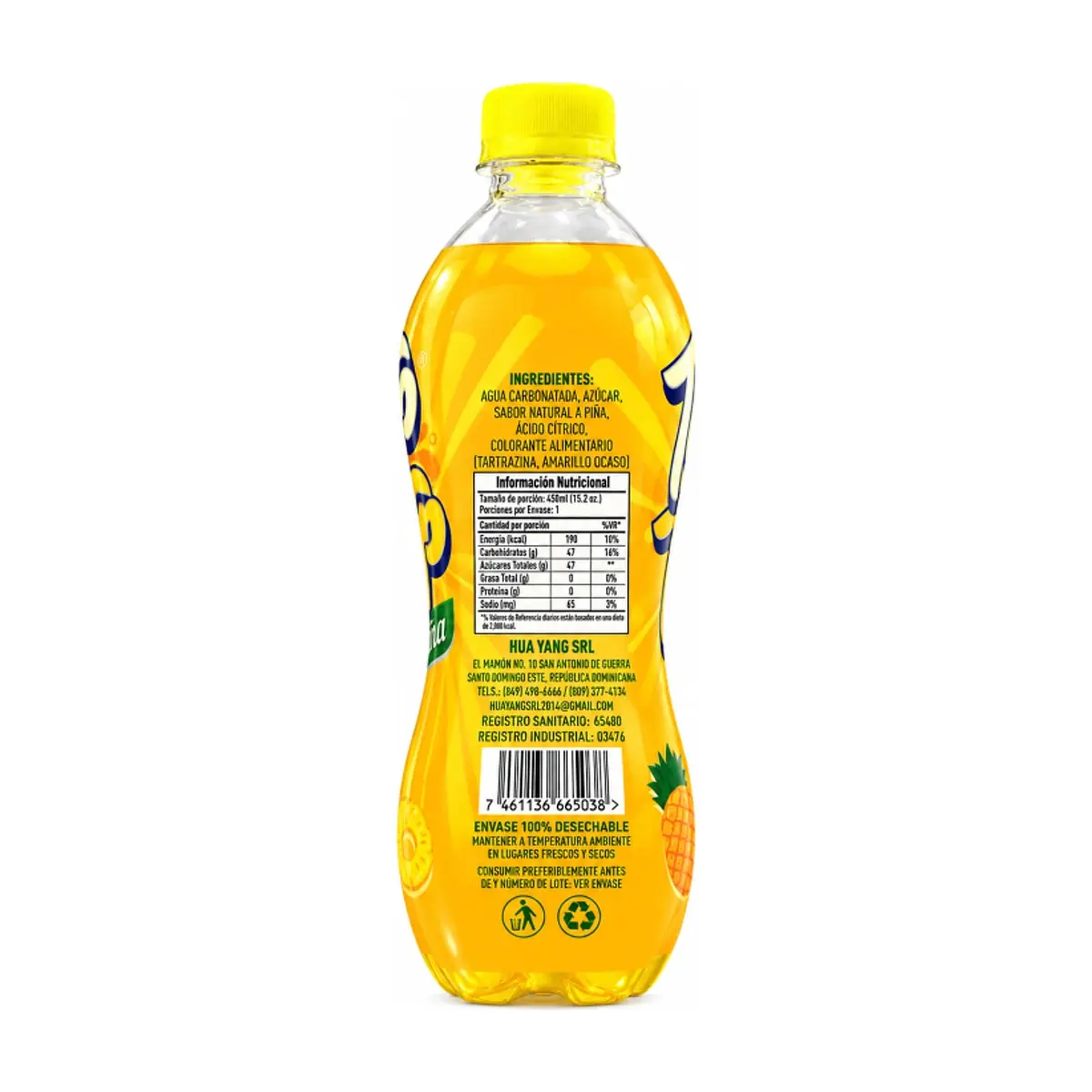 Refresco de piña Top Top (450 ml) - Miniatura 2