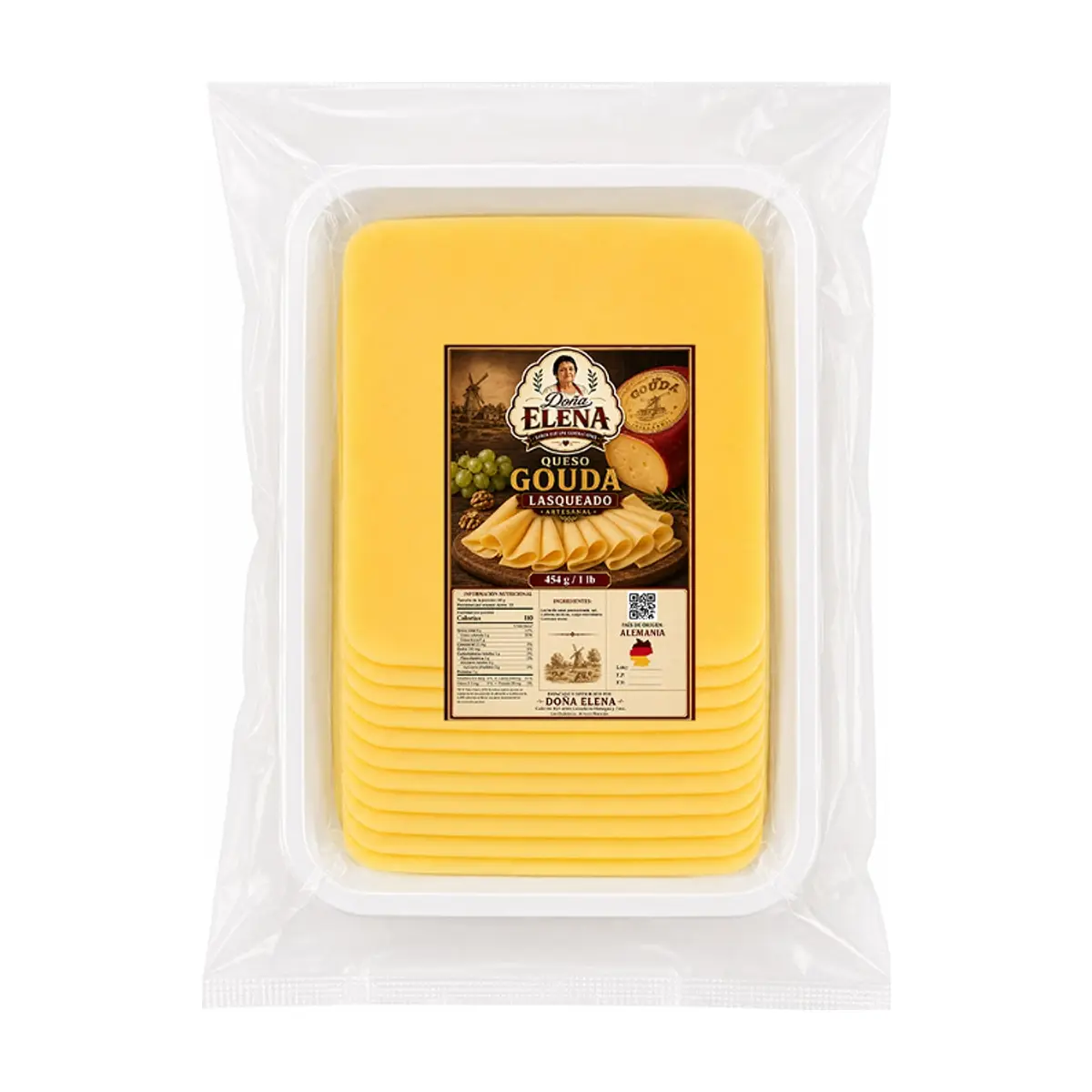 Queso gouda lasqueado Doña Elena (454 g / 1 lb) - Imagen 1