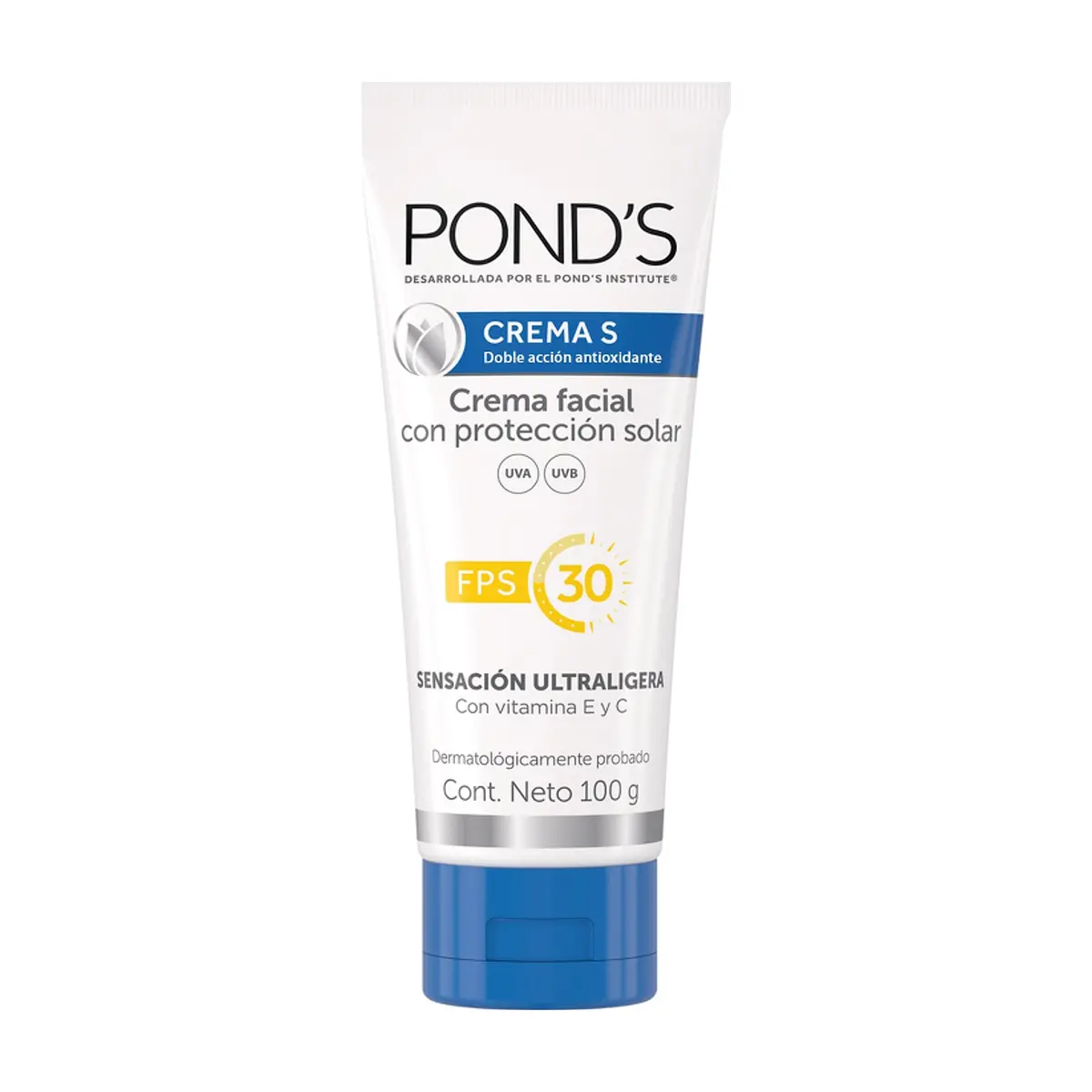 Crema facial con protección solar FPS 30 Doble acción antioxidante Pond's (100 g / 3.5 oz)