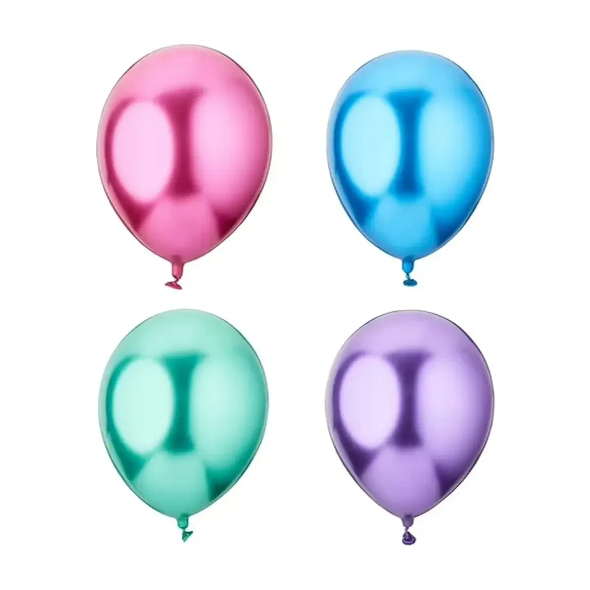 Paquete de globos color multicolor perlado