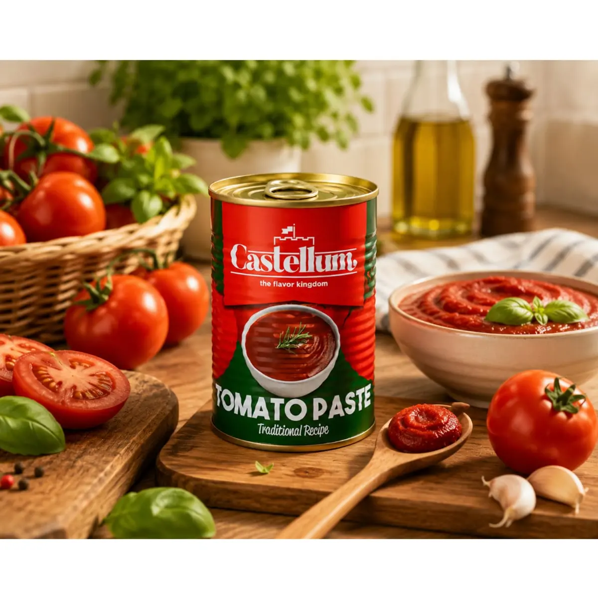 Pasta de tomate Castellum (400 g / 14.11 oz) - Thumbnail 5