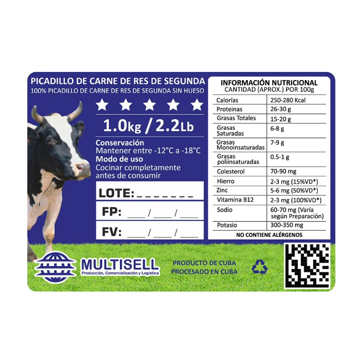 Picadillo de carne de res de segunda Multisell (1.0 kg / 2.2 lb) - Thumbnail 4