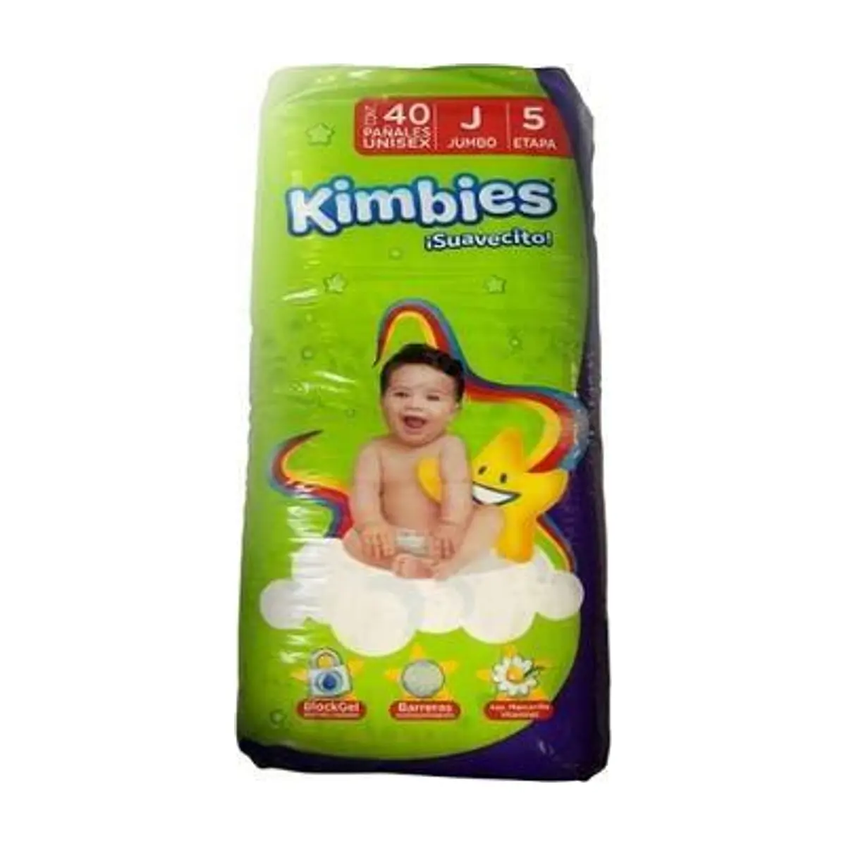 Pañales Desechables Jumbo (40 piezas) KIMBIES